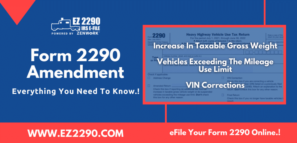 Form 2290 Amendment