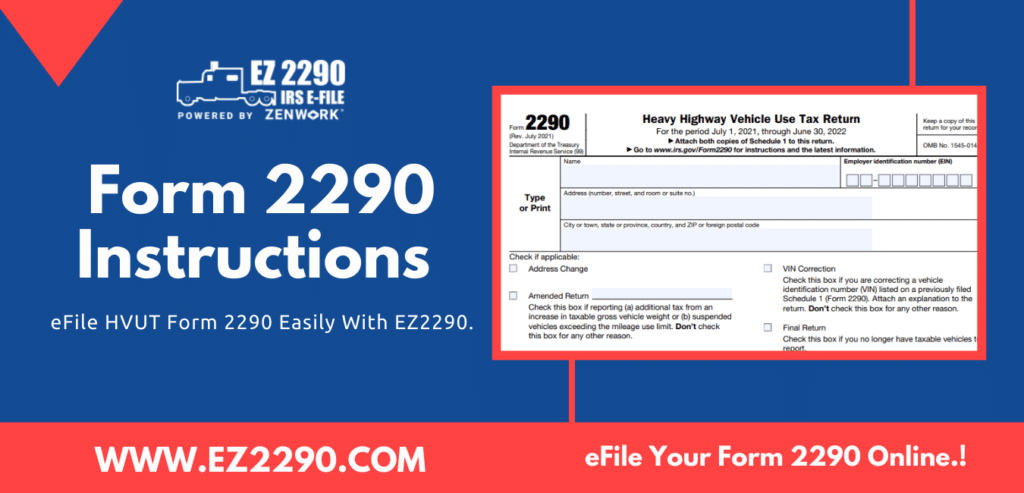 Form 2290 Instructions