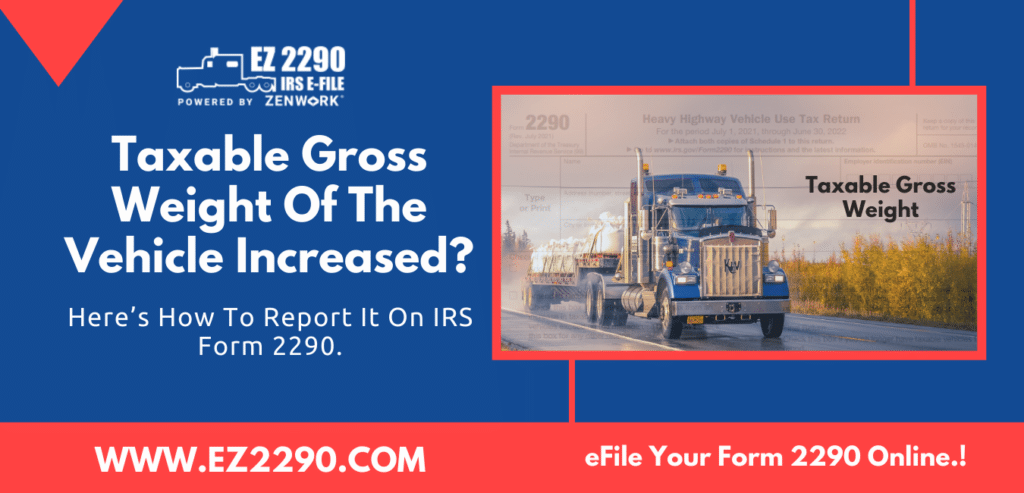 Taxable Gross Weight Of The Vehicle