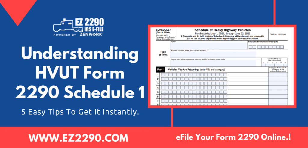 Understanding HVUT Form 2290 Schedule 1