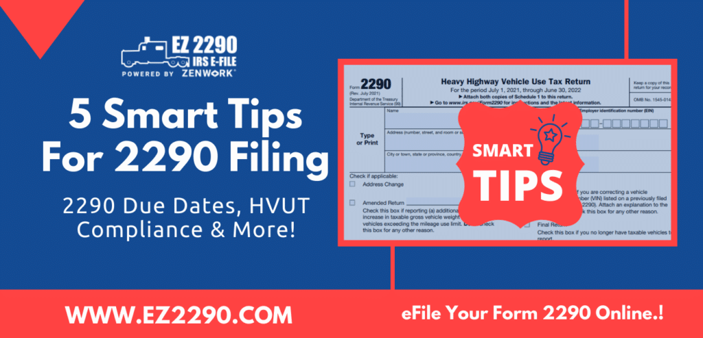 5 Smart Tips For 2290 Filing