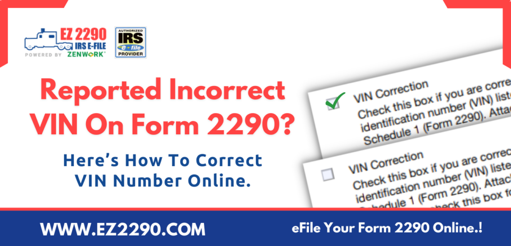 Reported Incorrect VIN On Form 2290