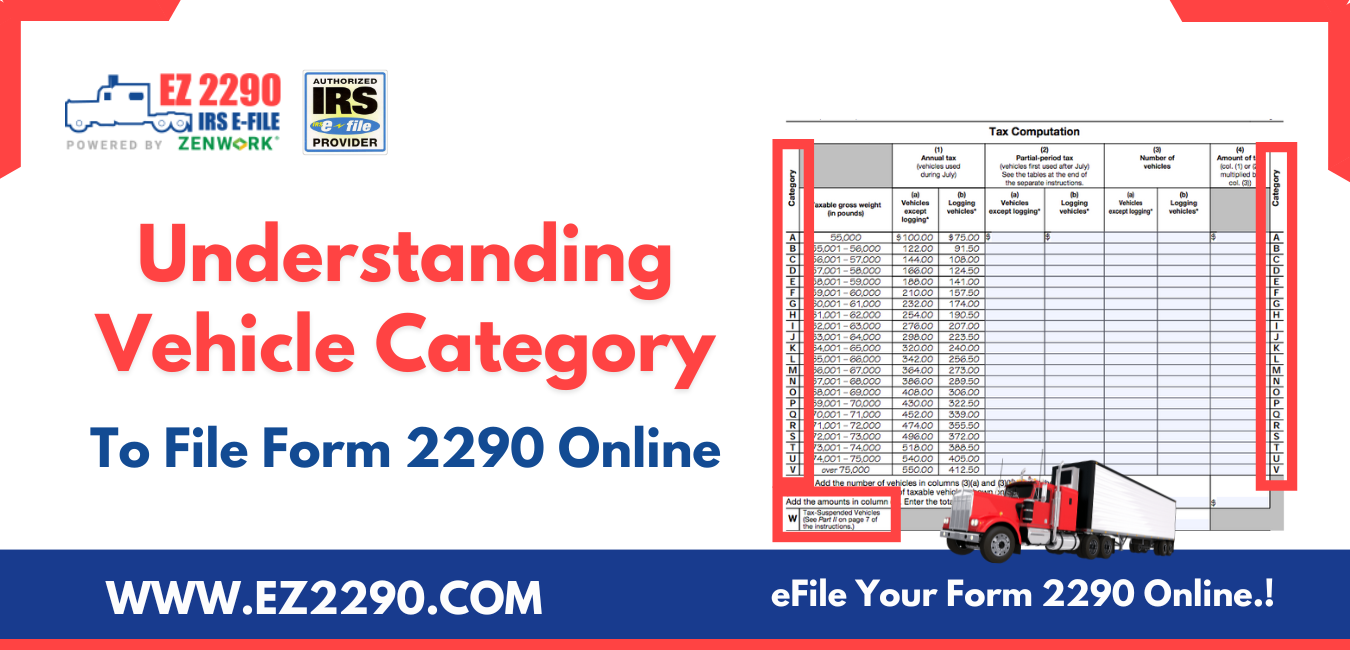 Understanding Vehicle Category To File Form 2290